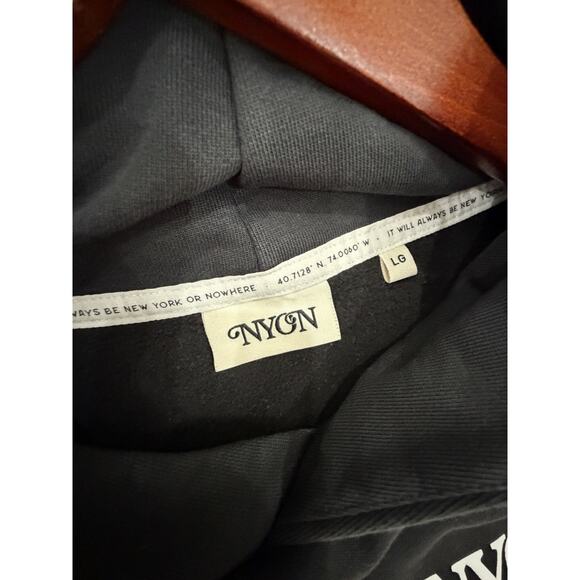 It Will Always Be New York Or Nowhere Black Pullover Hoodie Large Auth. Large - Picture 6 of 8